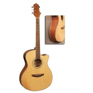 FLIGHT AG-210 NA - Электроакустическая гитара, цвет натуральный
