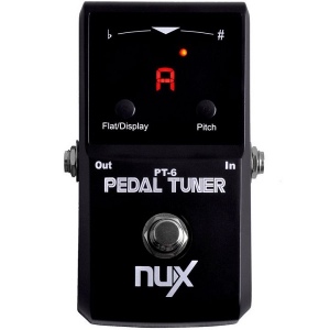 NUX-PT6 Педаль-тюнер (хроматический, гитарный, бас-гитарный)