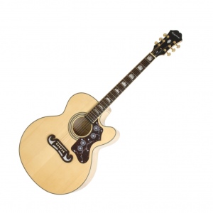 EPIPHONE EJ-200CE NATURAL GLD HDWE W\SHADOW PREAMP гитара