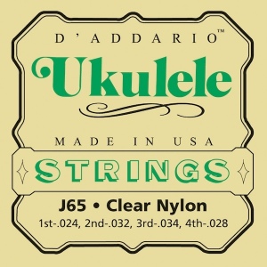 D`ADDARIO J65 Комплект струн для укулеле, сопрано
