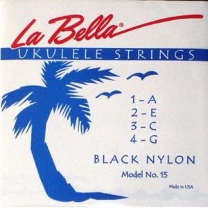 La Bella 15 BLACK Комплект струн для укулеле