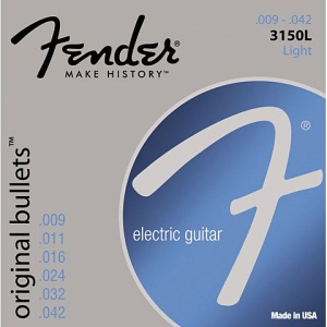 FENDER STRINGS NEW ORIGINAL BULLET 3150L струны для электрогитары 9-42, никель.