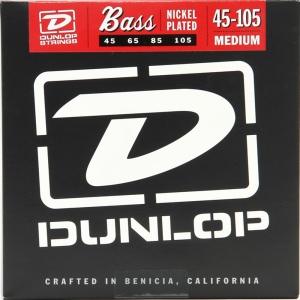 DUNLOP DBN Nickel Plated Steel Bass Medium 45-105 струны для бас-гитары