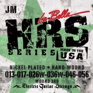 La Bella HRS-JM Hard Rockin Steel струны для электрогитары, никель, 13-56.