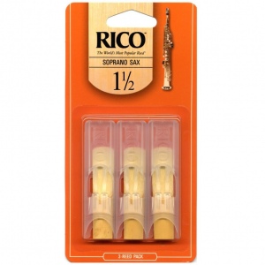 Rico RIA0315 Трости для саксофона сопрано, размер 1.5, 3шт