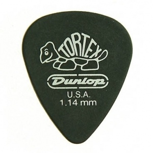 Dunlop 488R1.14 медиатор Tortex Pitch Black