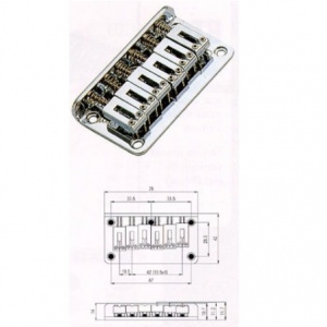 Parts BN007CR Бридж для электрогитары, хром