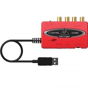 Behringer UCA222 U-CONTROL Внешний интерфейс USB для записи и воспроизведения звука.