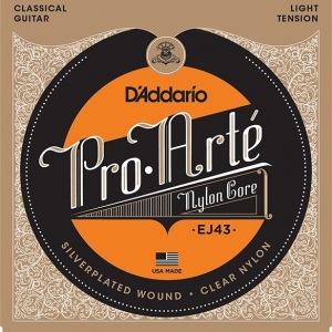 D`ADDARIO EJ43 Струны для классической гитары, нейлон, Light 