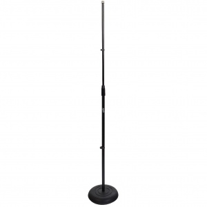 ROCKDALE 3606 прямая микрофонная стойка на круглом основании, в 95-165 см, металл, чёрная