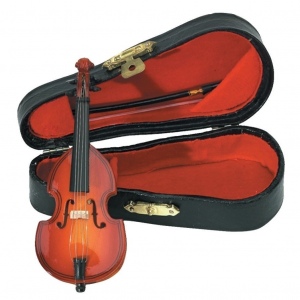 GEWA 980620 Miniature Instrument Bass сувенир контрабас, дерево, 11 см