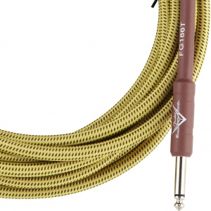 FENDER CUSTOM SHOP 10` INSTRUMENT CABLE TWEED инструментальный кабель, 3 м