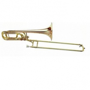 Pierre Cesar M4104H Бас тромбон Bb/F/D, золотое лаковое покрытие