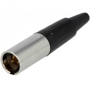 Разъем miniXLR (92M-501S(3P) gold кабельный 3-х контактный