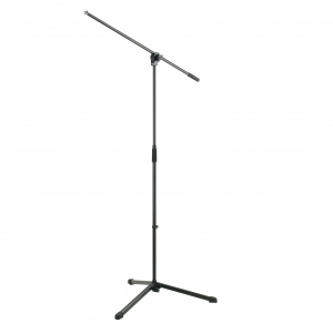 K&M 25400-300-55 микрофонная стойка 'журавль', высота 890-1600 мм, длина журавля 680 мм, цвет черный