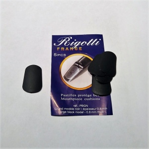 RIGOTTI PBGN Наклейка защитная для мундштука, цвет- чёрный, large, толщина 0,8 мм, в упаковке 5шт