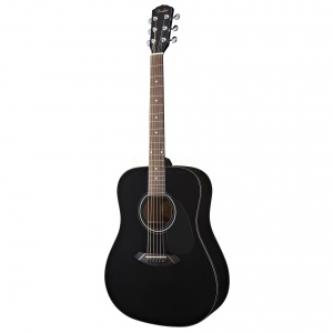FENDER CD-60 DREAD V3 DS BLK WN акустическая гитара, цвет черный, задняя дека и обечайка - махагони
