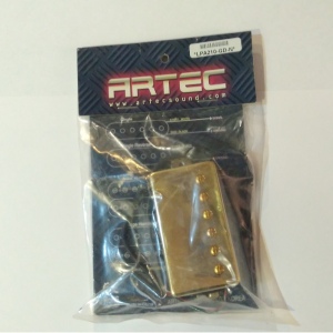 Artec LPA-210-GD-N звукосниматель хамбакер, Les Paul, алнико 5, золото, нэковый