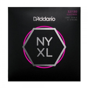 D`Addario NYXL32130 комплект струн для 6-струнной бас-гитары, Light 32-130