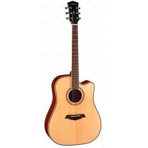 Parkwood P660 Электро-акустическая гитара, дредноут с вырезом, с футляром