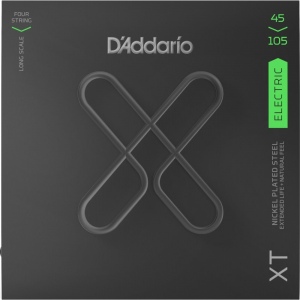 D`Addario XTB45105 струны для бас-гитары, никелированные, 45-105, с покрытием