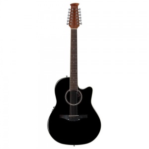 APPLAUSE AB2412II-5 Balladeer Mid Cutaway Black 12-струнная электроакустическая гитара