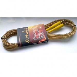D`Andrea CLMC-25 кабель инструментальный Jack-Jack, 7.5 м, в прозрачной оплетке, джеки - металл