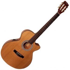 Cort CEC1-OP Classic Series Электро-акустическая классическая гитара, с вырезом, цвет натуральный