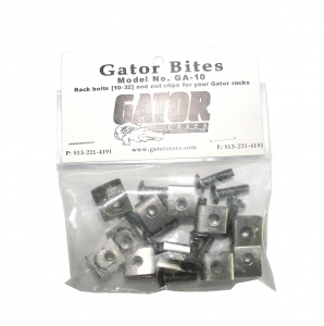 GATOR GA-10 - комплект крепежа для рэковых кейсов: болт, гайка (упаковка 10 штук)