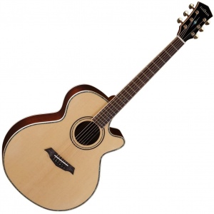 Parkwood P870 Электро-акустическая гитара, с вырезом, с футляром