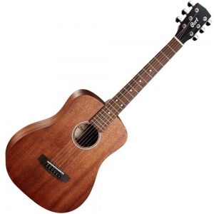 Cort AD mini M W_BAG OP акустическая гитара с чехлом, корпус - 3/4 дредноут, верх и корпус-махогани