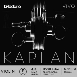 D`ADDARIO KV311-4/4M Kaplan Vivo Отдельная струна E/Ми для скрипки размером 4/4, среднее натяжение