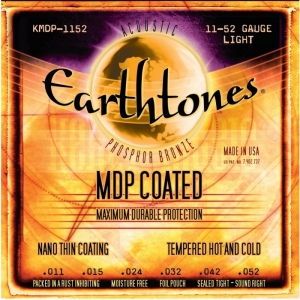KERLY KMDP-1152 Earthtones Phosphor Bronze MDP Tempered струны для акустической гитары, 11-52.