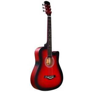 Fante FT-D38-RDS Акустическая гитара, с вырезом, красный санберст