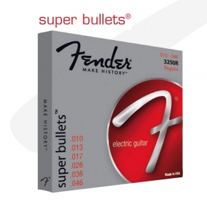 FENDER STRINGS NEW SUPER BULLET 3250R NPS BULLET END 10-46 струны для электрогитары, стальные