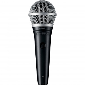 SHURE PGA48-QTR-E кардиоидный вокальный микрофон c выключателем, с кабелем XLR -1/4