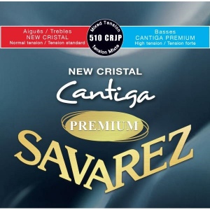 Savarez 510CRJP New Cristal Cantiga Premium Комплект струн для классической гитары, смешанное натяж