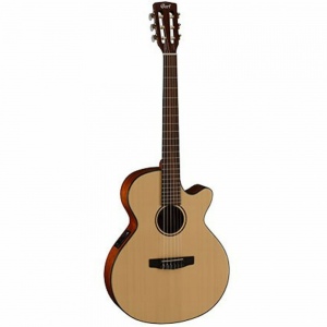 Cort CEC3-NS Classic Series Классическая гитара со звукоснимателем, с вырезом, цвет натуральный