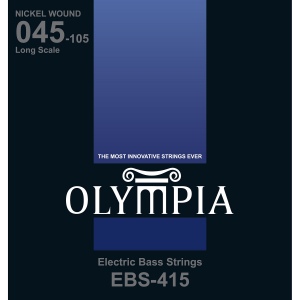 Olympia EBS415 комплект струн Nickel Wound Long Scale для 4-струнной бас-гитары 45-105