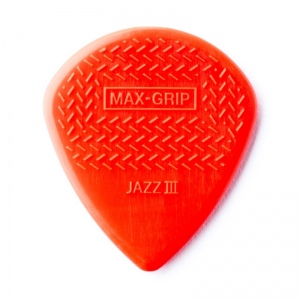 Dunlop 471R3N 471R3N Max-Grip Nylon Jazz III Медиатор, толщина 1,38мм, красные
