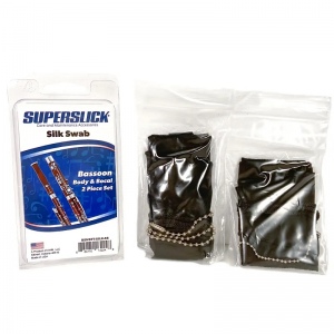 Superslick BSNSET-SILK Салфетка для ухода за фаготом шелк, со шнурком с грузиком