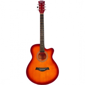 Belucci BC4010 BS Акустическая гитара полноразмерная, 40" дюйм (4/4) форма корпуса:фолк с вырезом