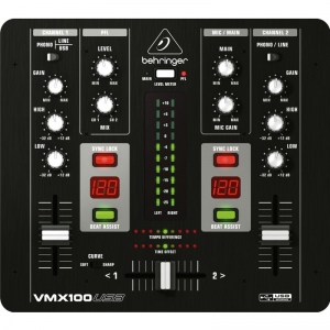 BEHRINGER VMX100USB компактный, продвинутый DJ-микшер