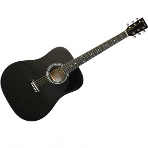 Caraya F600-BK Акустическая гитара, дредноут.
