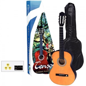 TENSON Player Pack Classic Natural классическая гитара, чехол, тюнер. F502110