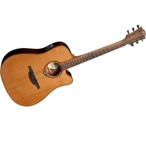 LAG GLA T100DCE Электро-акустическая гитара. Дредноут с вырезом и пьезодатчиком