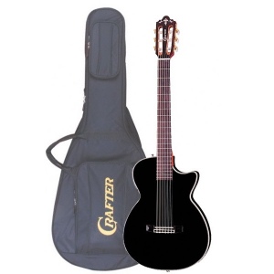 CRAFTER CT-125C/BK Электроакустическая гитара  + Чехол (пр-во Корея)
