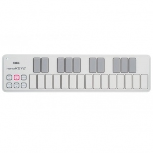 KORG NANOKEY2-WH портативный USB-MIDI-контроллер,
