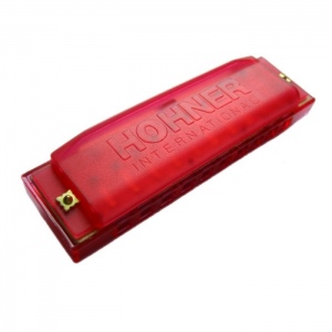 Hohner M5154 Happy Color Red Губная гармошка Hohner. 20 нот, язычки - латунь 0,9мм, корпус - пластик