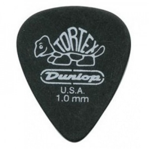 Dunlop 488R1.0 медиатор Tortex Pitch Black